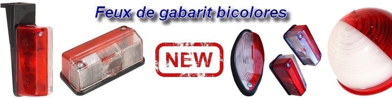 Feux de gabarit bicolores