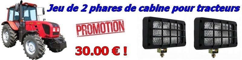 Jeu de 2 phares de cabine