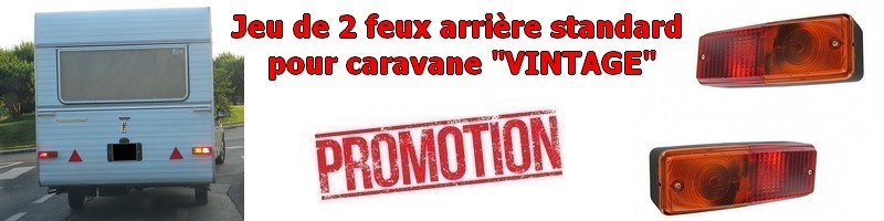 Jeu de 2 feux AR caravane vinjtage