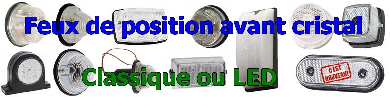 Feux de position avant cristal