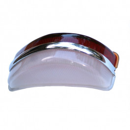 Cabochon verre bicolore pour feu avant BERLIET