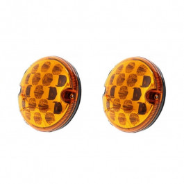 Jeu de 2 feux standards LED clignotant ambre