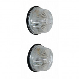 Jeu de 2 feux avant cristal pour PEUGEOT 203 et 403 Plateau