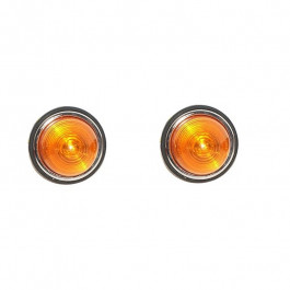 Jeu de 2 feux avant clignotants ambre pour PEUGEOT D3A, D4A et D4B