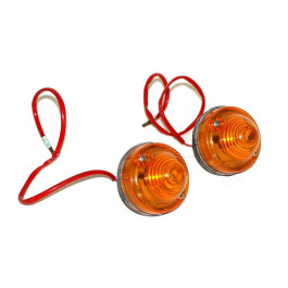 Jeu de 2 feux avant ou arrière clignotant ambre pour Citroën
