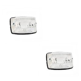 Jeu de 2 feux avant standard cristal pour remorque, caravane ou camping-car