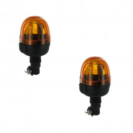 Jeu de 2 gyrophares à hampes flexibles en 24 Volts