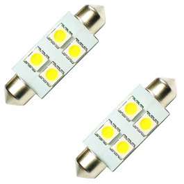 Jeu de 2 lampes navette LED 12 Volts 5 Watts 36 mm