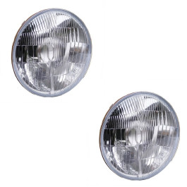 Jeu de 2 optiques de phares  "Code/Route" 145 mm pour CHEVROLET BEL-AIR