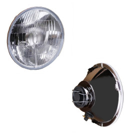 Jeu de 2 optiques de phares "Code/Route" 145 mm pour DACIA 1300 et 1310