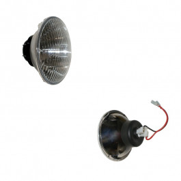 Jeu de 2 optiques de phares "Route" pour kits 4 phares PEUGEOT 505