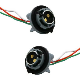 Jeu de 2 porte-lampes standard pour lampes à culot BAY15D