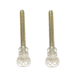 Jeu de 2 vis à tête plastique cristal pour feux de voiture Italienne