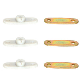 Jeu de 3 pièces de fixation pour phares AUTEROCHE de VESPA 400