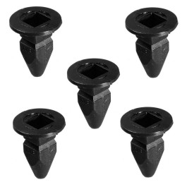 Jeu de 5 clips de phares en plastique noir