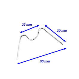 Jeu de 6 agrafes/ressorts pour fixation optiques de phares des Citroën 2 CV