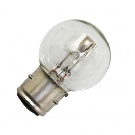 Jeu de 2 lampes à ergots BA21D éclairage blanc en 6 Volts 45/40 Watts