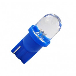 Jeu de 2 lampes Wedge Base T10 LED Bleue en 12 Volts 