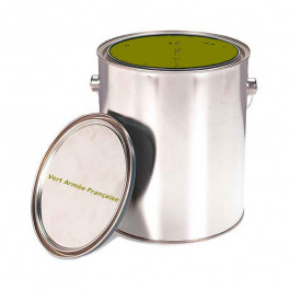 Bidon de 1 L de peinture monocomposant vert Armée Française