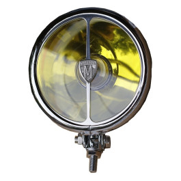 Phare boule chromé à cimier de diamètre 155 mm