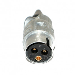 Prise 2 broches + terre pour branchement 220 V caravane de collection