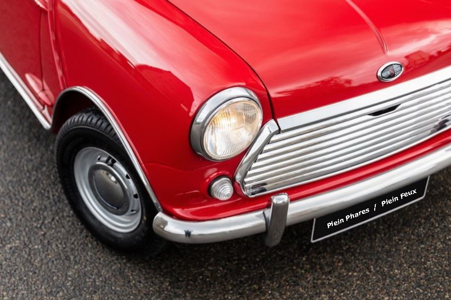 Optique de phare "trafic à gauche" pour AUSTIN MINI