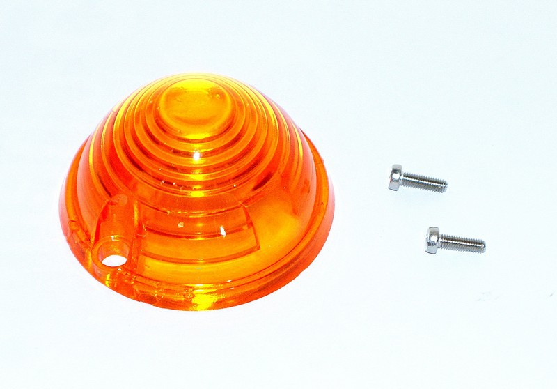 Cabochon ambre de remplacement pour feu clignotant ou répétiteur latéral DASTERI
