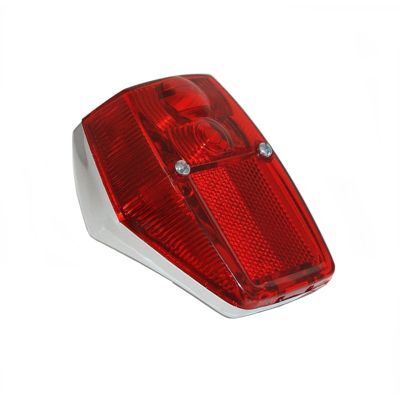 Feu arrière avec embase chromée pour vélomoteur PEUGEOT 103 MVL et VOGUE