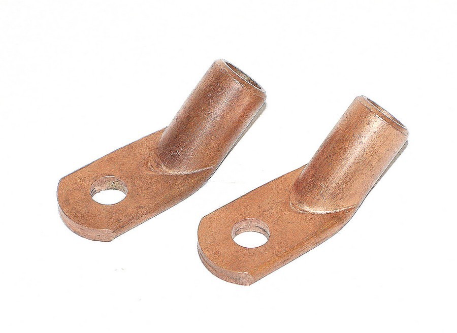 Jeu de 2 cosses tubulaires en cuivre