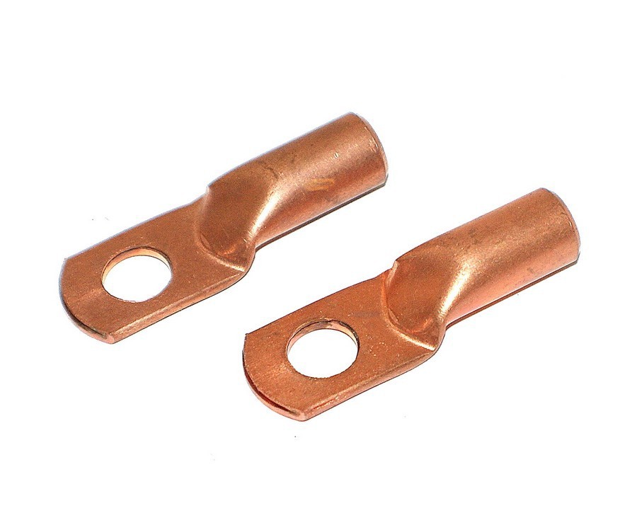 Jeu de 2 cosses tubulaires pour raccordement coupe-batterie