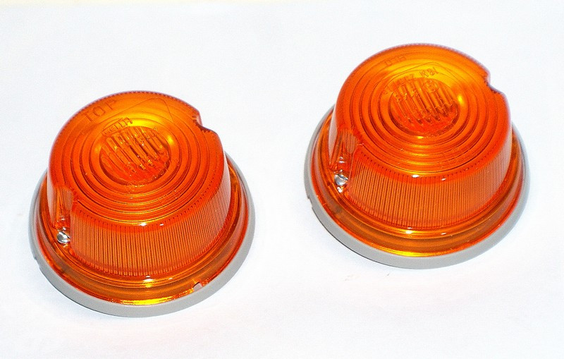 Jeu de 2 feux avant clignotant pour adaptation sur Jeep militaire FORD, HOTCHKISS et WILLYS