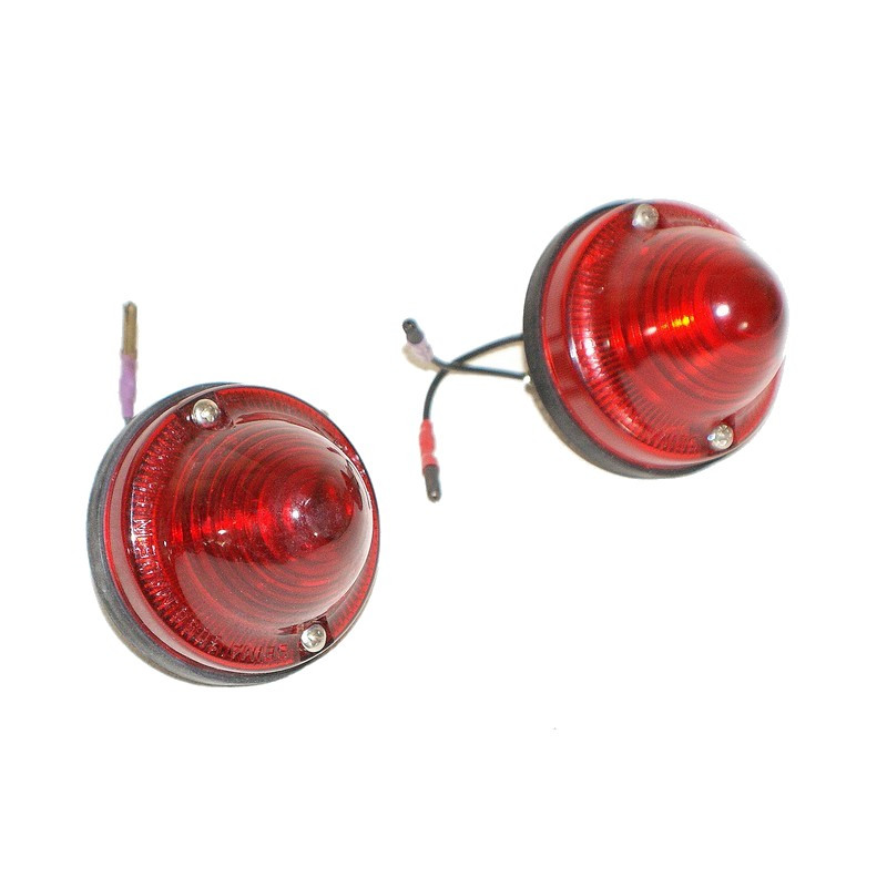 Jeu de 2 feux arrière rouge 2 fonctions pour Citroën MEHARI et type H