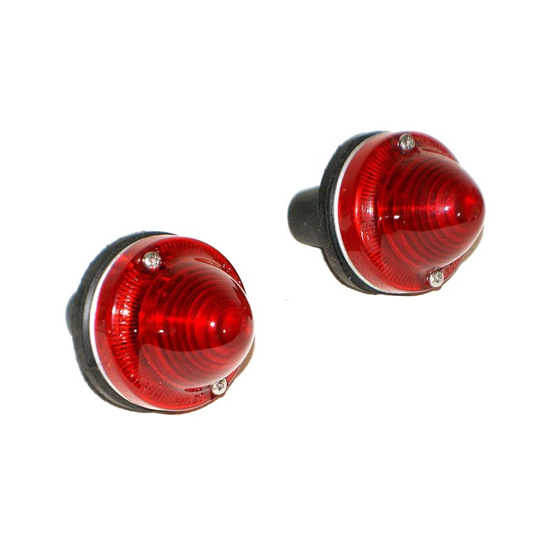 Jeu de 2 feux arrière rouge 2 fonctions pour Citroën MEHARI et type H