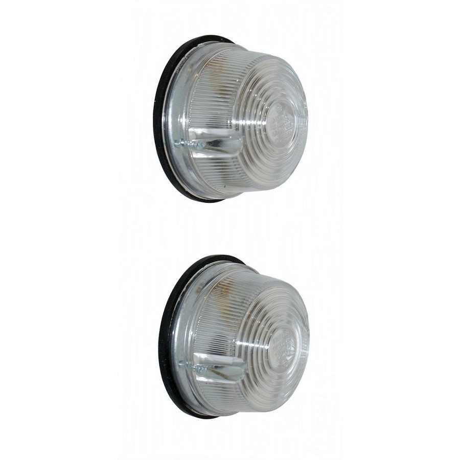 Jeu de 2 feux avant cristal pour PEUGEOT 203 et 403 Plateau