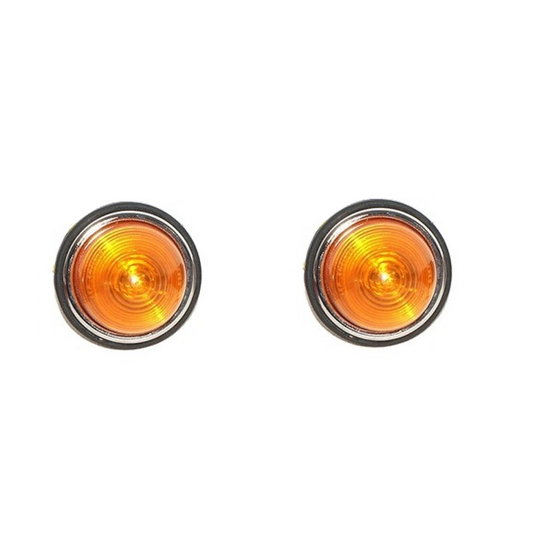 Jeu de 2 feux avant clignotants ambre pour PEUGEOT D3A, D4A et D4B