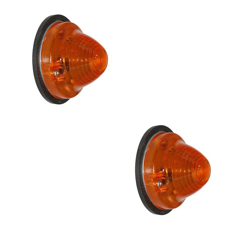 Jeu de 2 feux avant ambre pour RENAULT R4/4L "EXPORT"