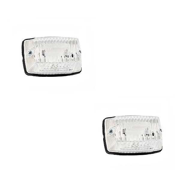 Jeu de 2 feux avant standard cristal pour remorque, caravane ou camping-car