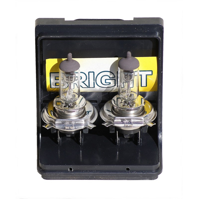 Jeu de 2 lampes 12 Volts H4 en 60/55 Watts type " BRIGHT "