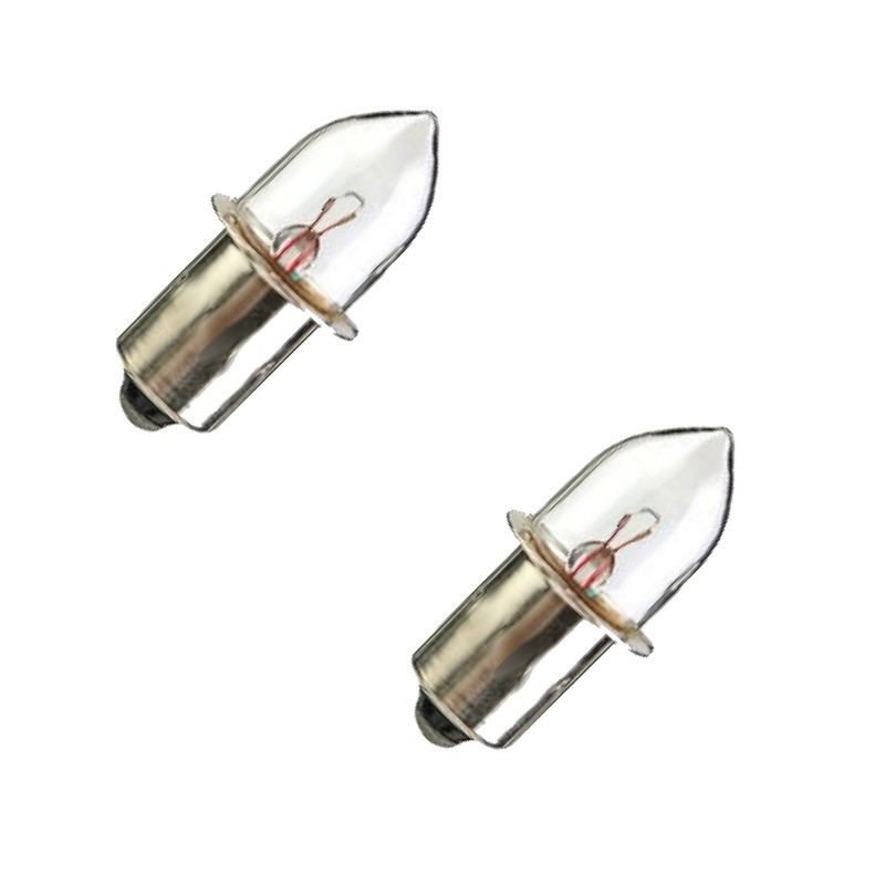 Jeu de 2 lampes 3.7 Volts pour lampe torche