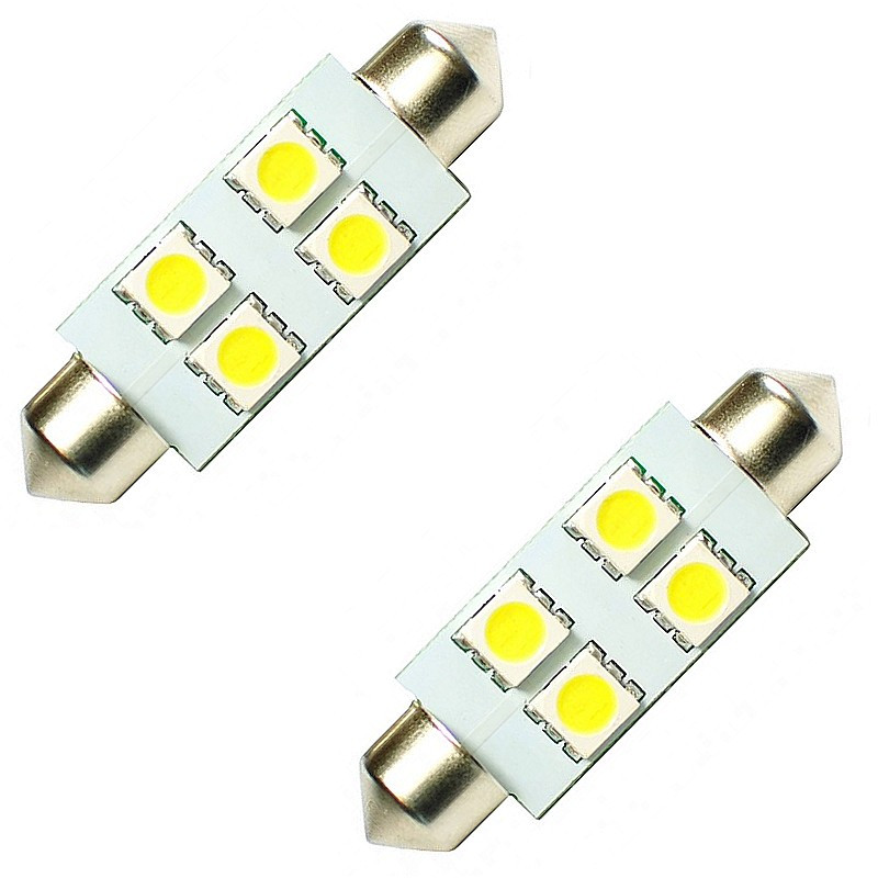 Jeu de 2 lampes navette LED 12 Volts 5 Watts 36 mm
