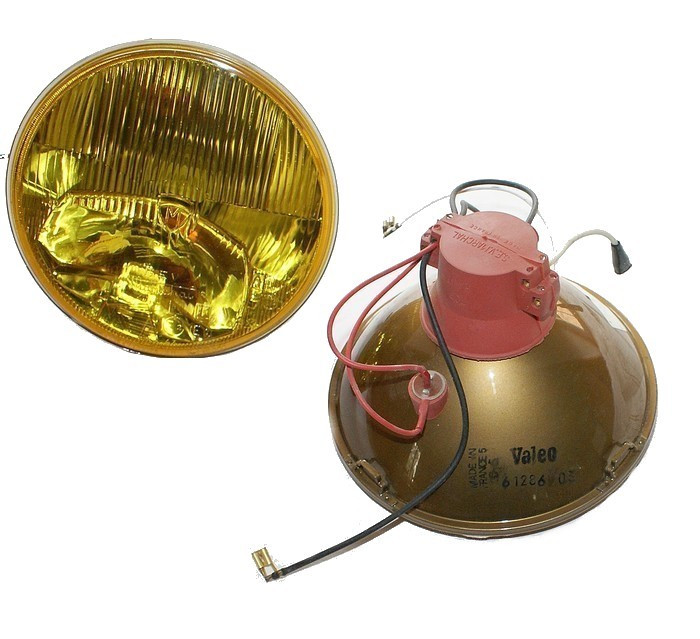 Jeu de 2 optiques de phares à glace jaune pour HONDA S800
