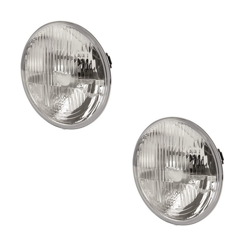 Jeu de 2 optiques de phares pour RENAULT DAUPHINE 1093