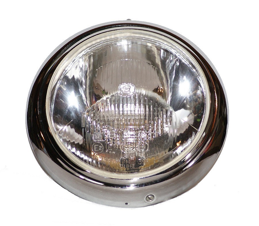 Jeu de 2 phares complets pour PEUGEOT D4B en 6 Volts