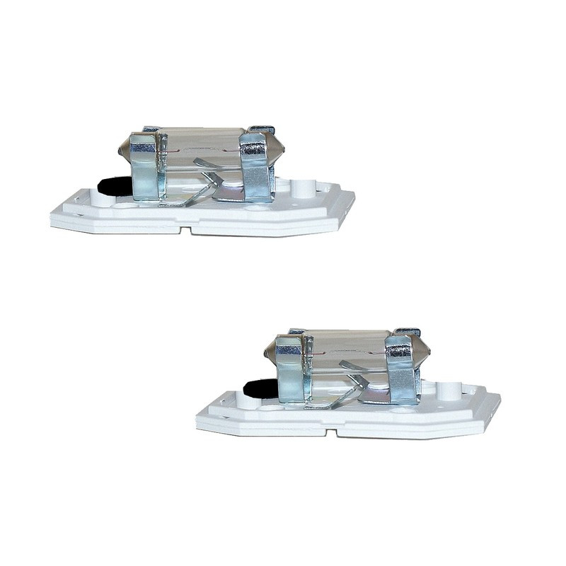 Jeu de 2 porte-lampes pour rénovation de feu