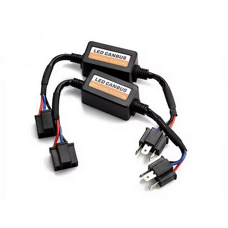 Jeu de 2 résistances CANBUS pour H4 pour anti-message d'erreur dans le cadre d'utilisation de lampes LED