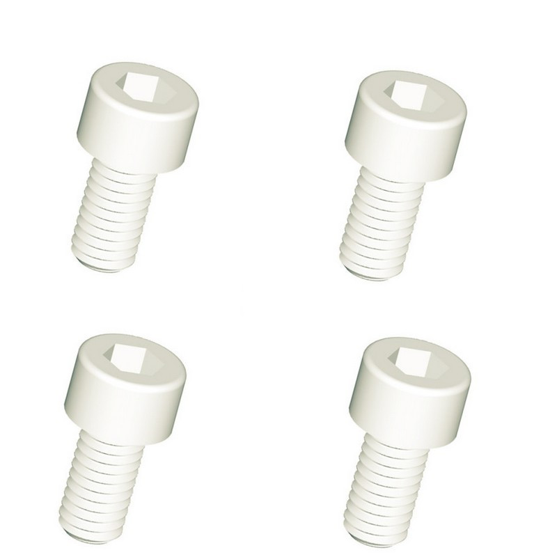 Jeu de 4 vis nylon type M5x12