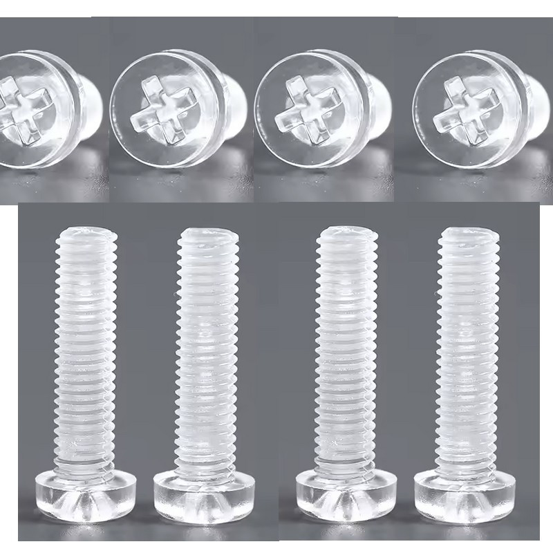 Jeu de 4 vis polycarbonate pour feux de voitures Italiennes