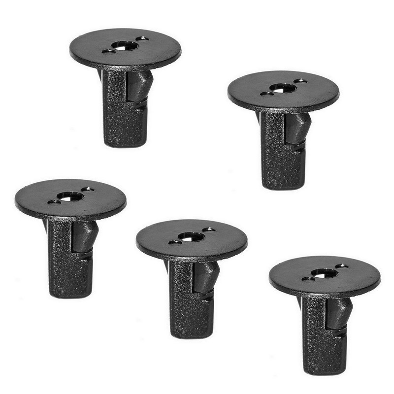 Jeu de 5 pièces de fixation en plastique noir