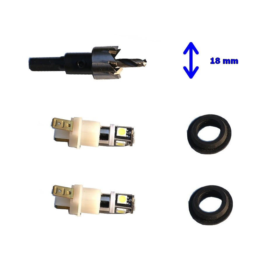 Kit d'installation douilles de veilleuses en 6 Volts LED