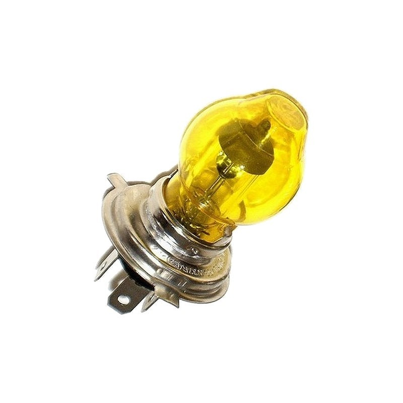 Lampe moto 12 Volts 35/35 Watts type H4 avec ballon jaune
